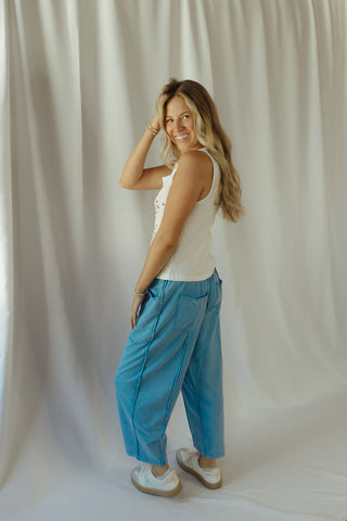 Basic Barrel Jogger, Day Blue