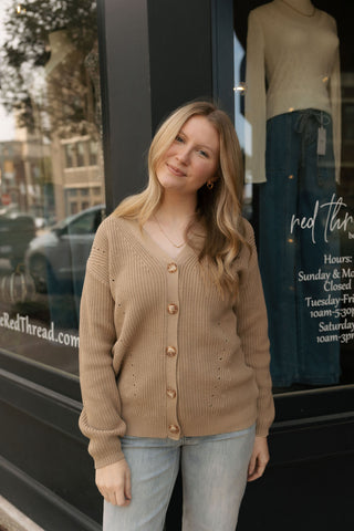 Voyager Cardigan, Desert Tan by Z Supply *final sale
