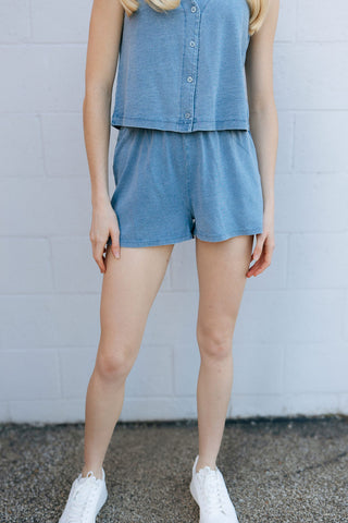 Scout Jersey Denim Knit Shorts by Z Supply *final sale