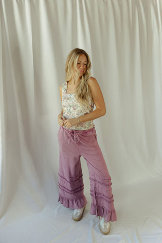 Rhea Floral Square Neck Tank
