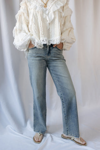 Phoenix Mid Rise Tinted Slim Wide - The Red Thread Boutique