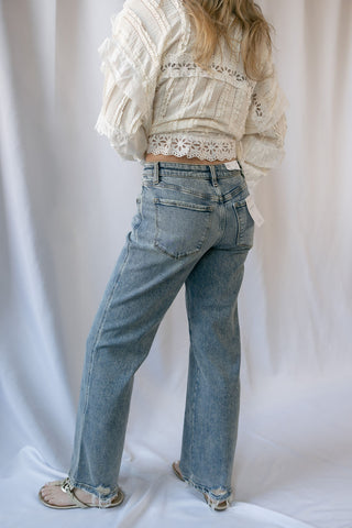 Phoenix Mid Rise Tinted Slim Wide - The Red Thread Boutique