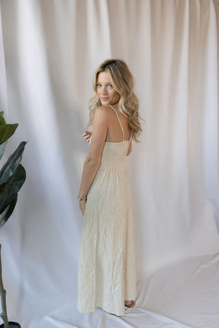 Z Supply Angel Eyes Textured Midi Dress, Champagne