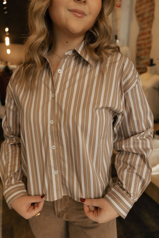 Crop Striped Shirt