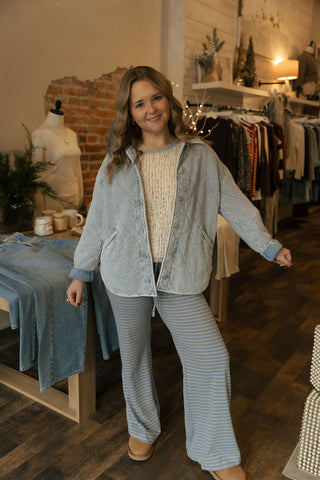 Boulder Knit Denim Jacket, Washed Indigo by Z Supply