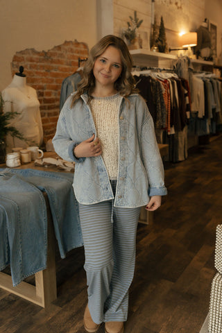 Boulder Knit Denim Jacket, Washed Indigo by Z Supply