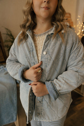 Boulder Knit Denim Jacket, Washed Indigo by Z Supply