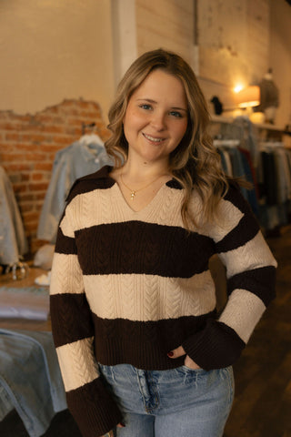 Paula Sweater, Beige Brown