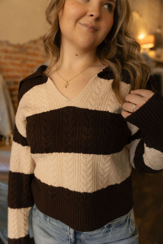 Paula Sweater, Beige Brown