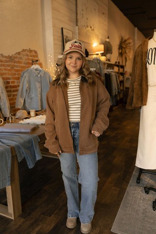 Barn Jacket, Brown *final sale*