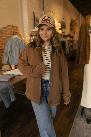 Barn Jacket, Brown *final sale*
