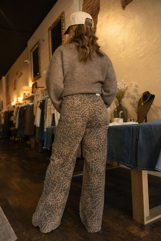 Marli Denim Leopard Pant by Z Supply