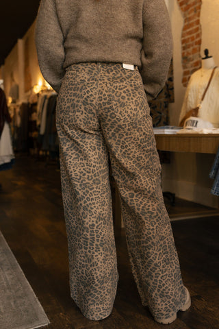 Marli Denim Leopard Pant by Z Supply