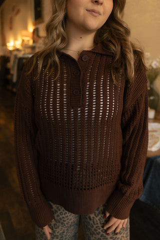 Looking Glass Crochet Polo by Z Supply