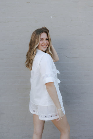 Eyelet Trim Set, White *final sale*