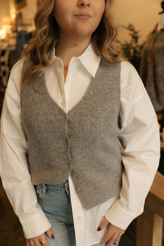 Bryce Sweater Vest Medium Heather Grey