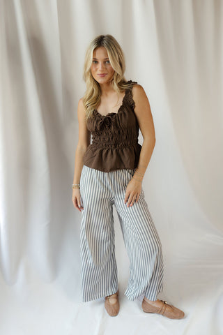 Z Supply Scout Knit Stripe Pants, Eclipse