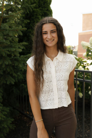 Kinsley Sweater Top, White by Z Supply