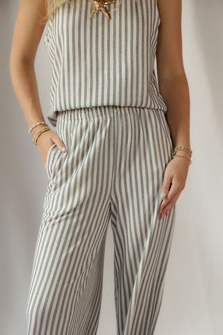 Z Supply Scout Knit Stripe Pants, Eclipse