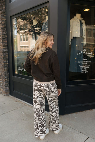 Zebra Stretchy Pants