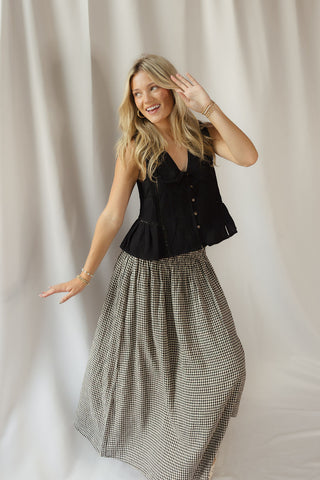 Z Supply Brooke Gingham Skirt