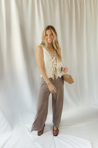 Ellis Beaded Lace Vest