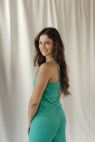 Z Supply Lynn Pointelle Cami, Light Rainforest