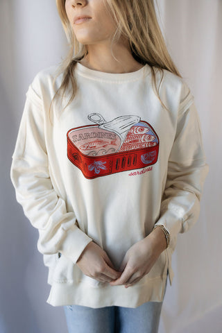 Sardines Graphic Sweatshirt - The Red Thread Boutique