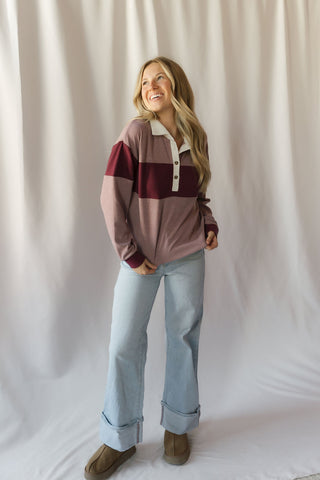 Pembrook Top, Mauve Multi