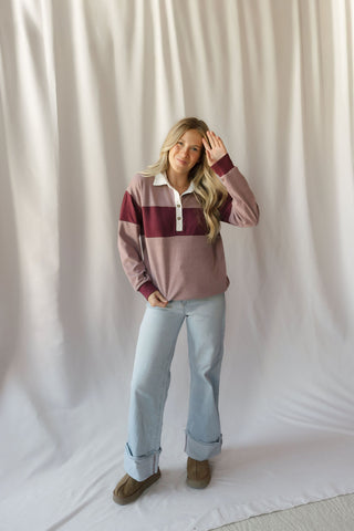 Pembrook Top, Mauve Multi