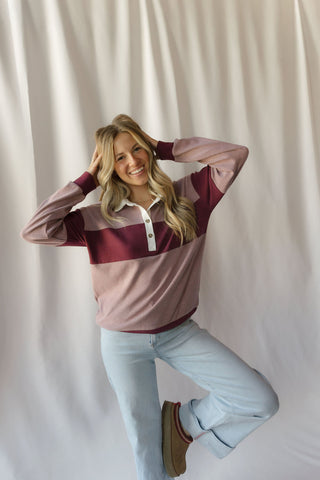 Pembrook Top, Mauve Multi