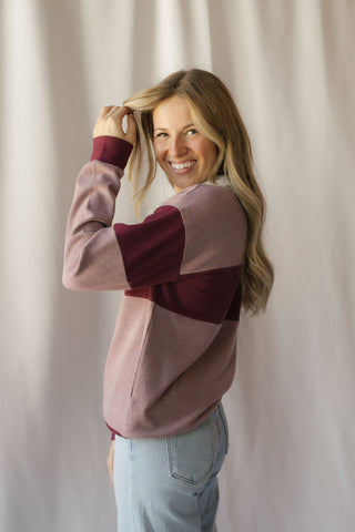 Pembrook Top, Mauve Multi