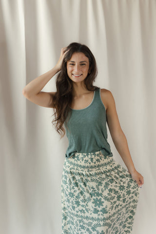 Z Supply Julian Crochet Tank, Evergalde