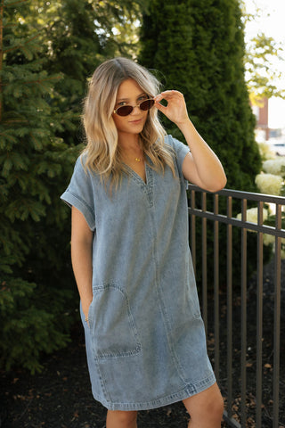 Margaret Dress, Kacey Wash *final sale*