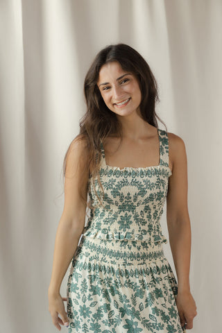 Z Supply Leya Tera Paisley Smocked Top