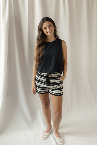 Z Supply Sloane Linen Top, Black