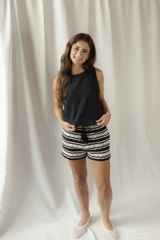 Z Supply Sloane Linen Top, Black