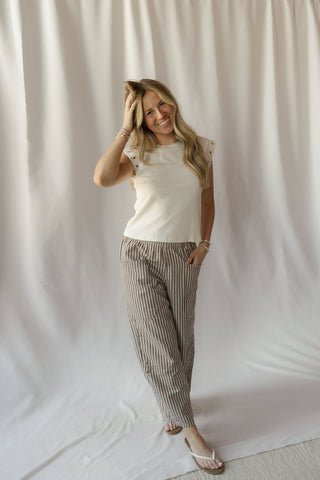 Z Supply Camino Grommet Top, Sandstone