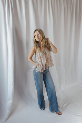 Kinsley Tank, Blush Floral