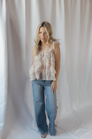 Kinsley Tank, Blush Floral