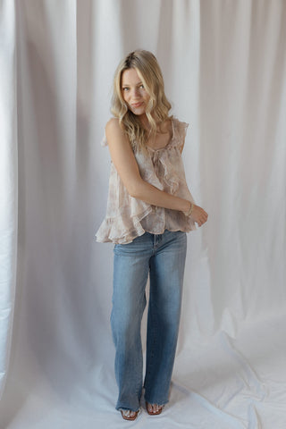 Kinsley Tank, Blush Floral