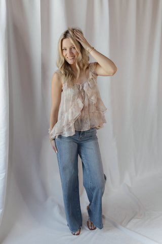 Kinsley Tank, Blush Floral