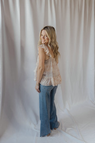 Kinsley Tank, Blush Floral