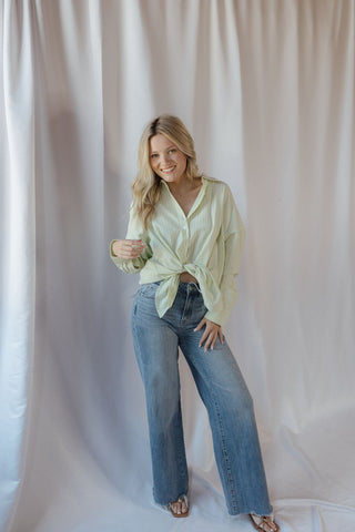 Jules Button Up, Lime