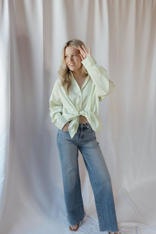 Jules Button Up, Lime