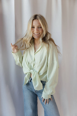 Jules Button Up, Lime