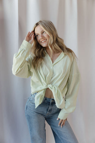 Jules Button Up, Lime