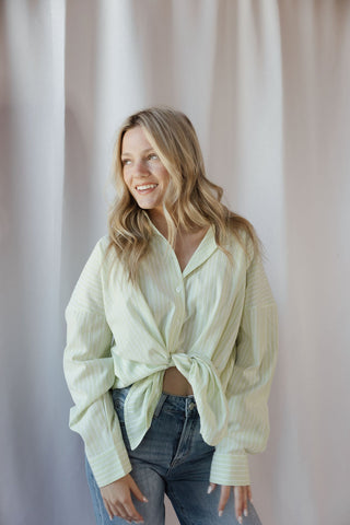 Jules Button Up, Lime