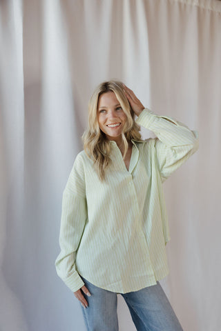 Jules Button Up, Lime