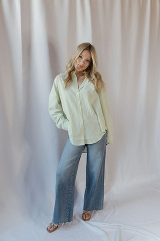 Jules Button Up, Lime